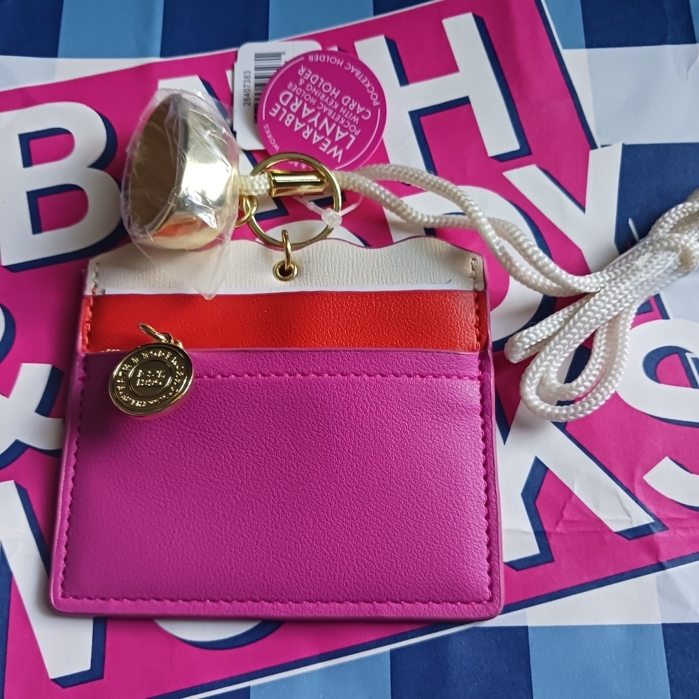 Bath and Body Works Wearable Lanyard with Pocketbac holder
